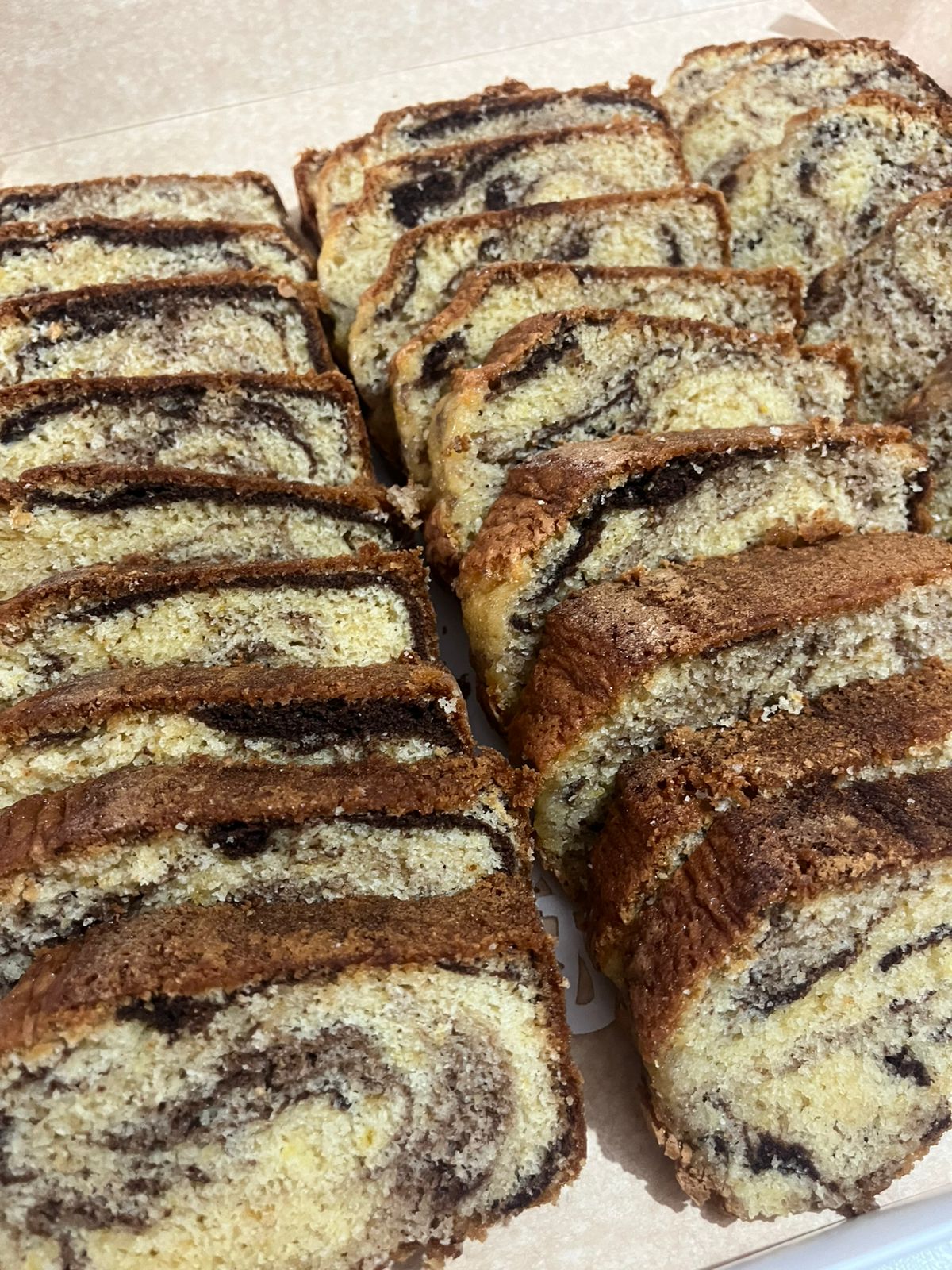 Queques marmoleados (25 unidades)