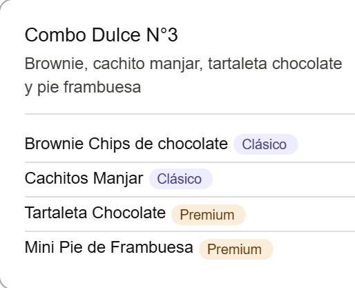 Combo Dulce N°3