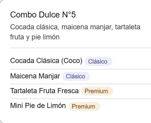 Combo Dulce N°5