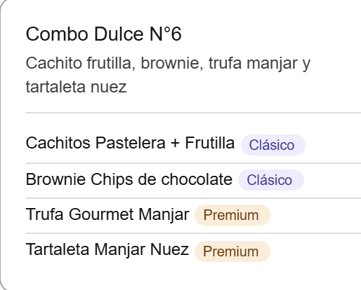 Combo Dulce N°6