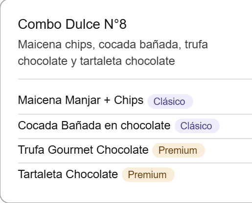 Combo Dulce N°8