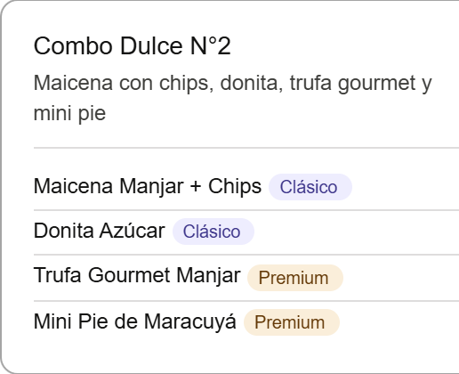 Combo Dulce N°2