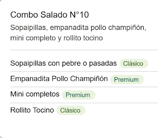 Combo Salado N°10