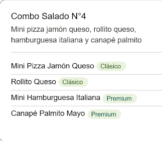 Combo Salado N°4