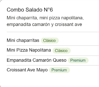 Combo Salado N°6
