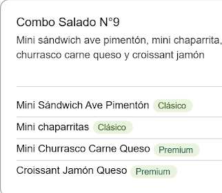 Combo Salado N°9