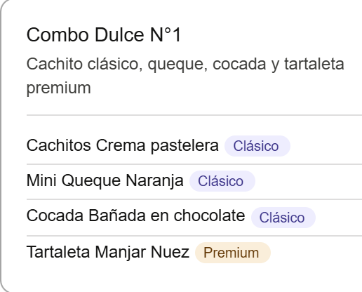 Combo Dulce N°1